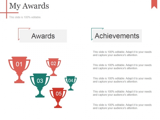 My Awards Ppt PowerPoint Presentation Ideas Graphics Download My Awards Ppt PowerPoint Presentation Ideas Graphics Download