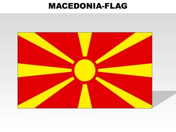 Macedonia Country PowerPoint Flags