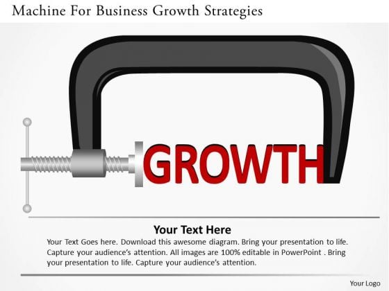 Machine For Business Growth Strategies PowerPoint Template Machine For Business Growth Strategies PowerPoint Template