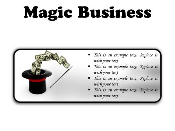 Magic Business Finance PowerPoint Presentation Slides R Magic Business Finance PowerPoint Presentation Slides R