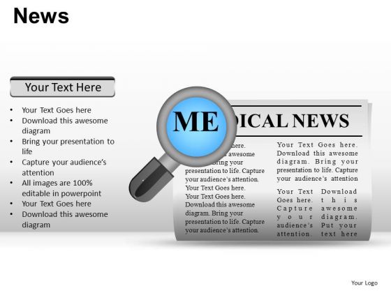 Magnified News PowerPoint Slides And Ppt Diagram Templates Magnified News PowerPoint Slides And Ppt Diagram Templates