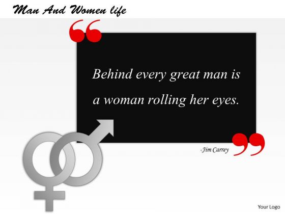 Man And Women Life PowerPoint Presentation Template Man And Women Life PowerPoint Presentation Template
