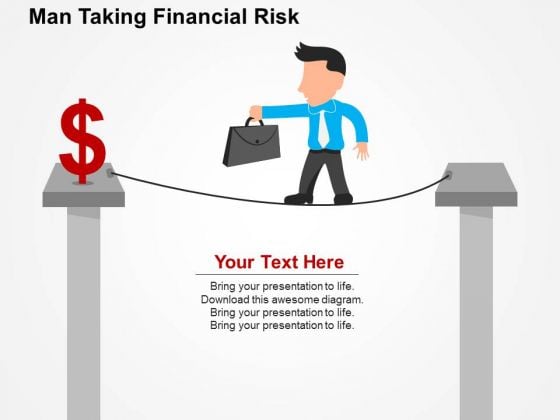 Man Taking Financial Risk PowerPoint Templates