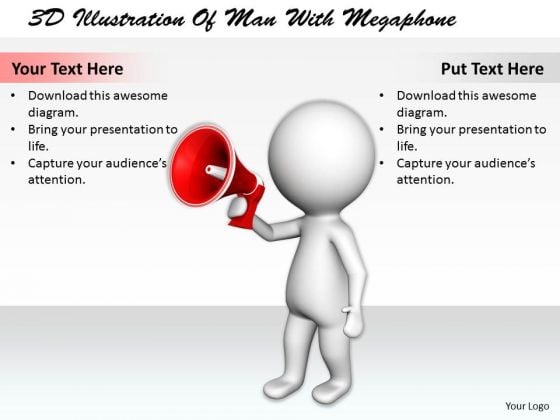 Marketing Concepts 3d Illustration Of Man With Megaphone Characters Marketing Concepts 3d Illustration Of Man With Megaphone Characters