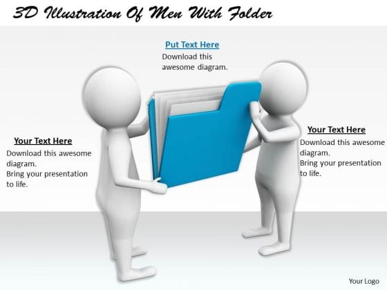 Marketing Concepts 3d Illustration Of Men With Folder Characters Marketing Concepts 3d Illustration Of Men With Folder Characters