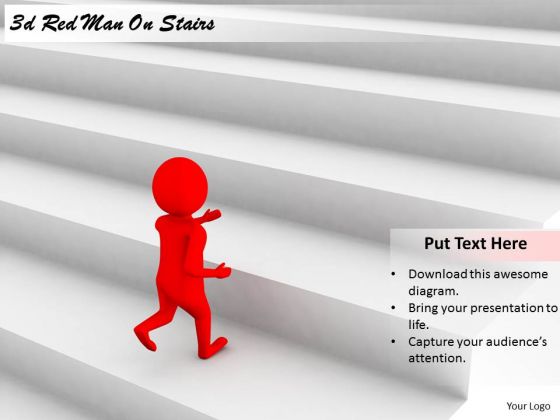 Marketing Concepts 3d Red Man Stairs Business Marketing Concepts 3d Red Man Stairs Business