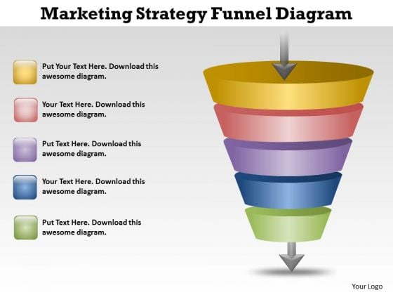 Marketing Strategy Funnel Diagram Cycle Process PowerPoint Templates