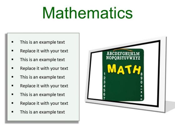 Mathematics Education PowerPoint Presentation Slides F Mathematics Education PowerPoint Presentation Slides F
