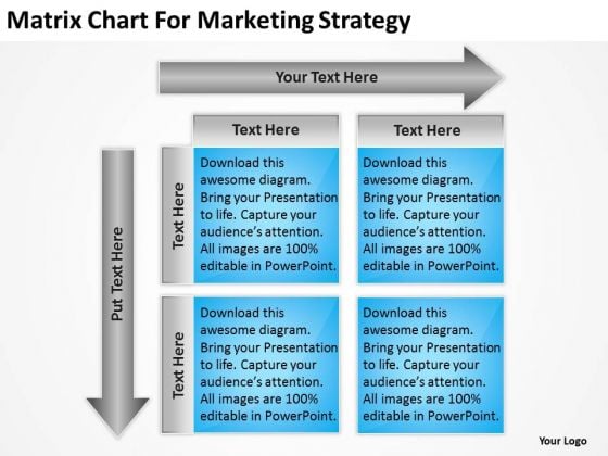 matrix chart for marketing strategy ppt business proposal examples