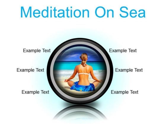 Meditation On Sea Beach PowerPoint Presentation Slides Cc