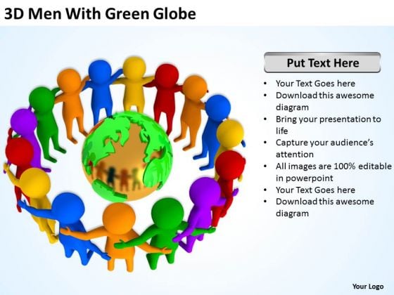 Men At Work Business As Usual With Green Globe PowerPoint Templates Ppt Backgrounds For Slides Men At Work Business As Usual With Green Globe PowerPoint Templates Ppt Backgrounds For Slides