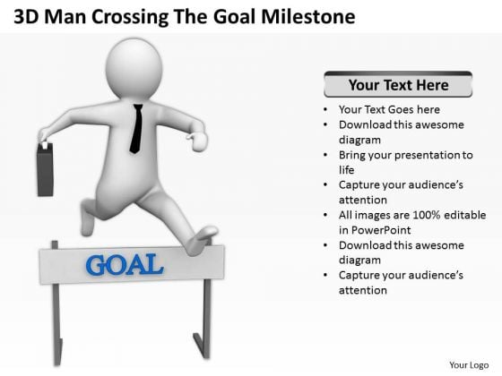 Men In Business 3d Man Crossing The Goal Milestone PowerPoint Templates Ppt Backgrounds For Slides Men In Business 3d Man Crossing The Goal Milestone PowerPoint Templates Ppt Backgrounds For Slides