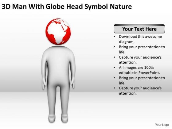 Men In Business Man With Globe Head Symbol Nature PowerPoint Templates Ppt Backgrounds For Slides Men In Business Man With Globe Head Symbol Nature PowerPoint Templates Ppt Backgrounds For Slides