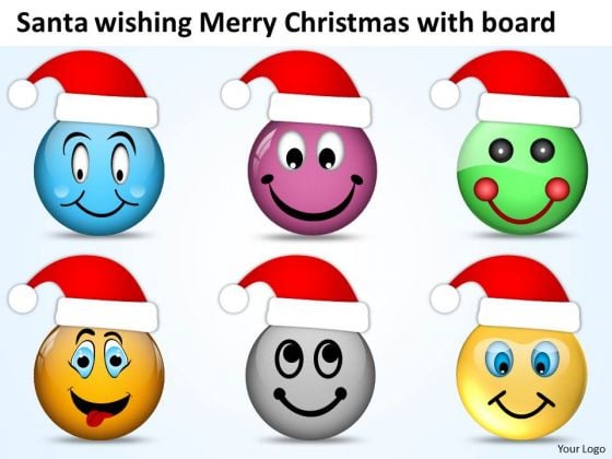 Merry Christmas With Santa Wishes Happiness Joy PowerPoint Templates Merry Christmas With Santa Wishes Happiness Joy PowerPoint Templates