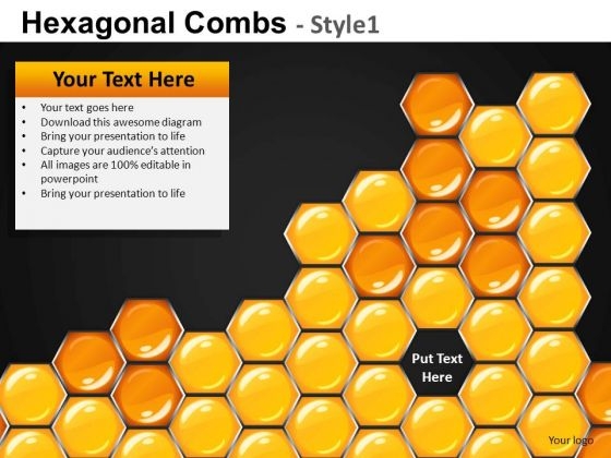 Missing Hexagon In A Comb PowerPoint Slides Missing Hexagon In A Comb PowerPoint Slides
