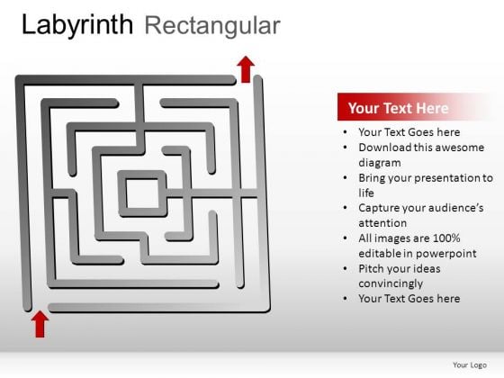 Mission Labyrinth Rectangular PowerPoint Slides And Ppt Diagram Templates
