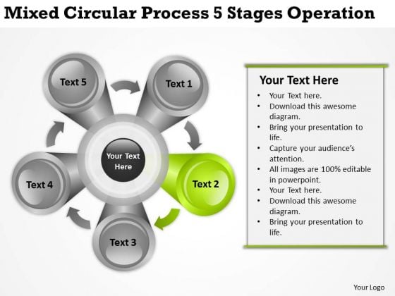 Mixed Circular Process 5 Stages Operation Ppt Business Plan PowerPoint Template Mixed Circular Process 5 Stages Operation Ppt Business Plan PowerPoint Template