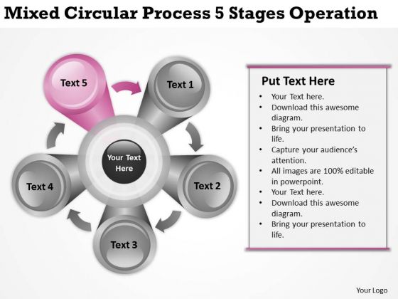 Mixed Circular Process 5 Stages Operation Ppt How To Right Business Plan PowerPoint Slides Mixed Circular Process 5 Stages Operation Ppt How To Right Business Plan PowerPoint Slides