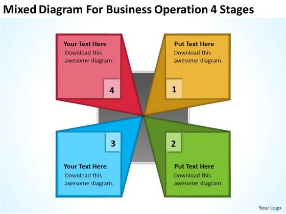 Mixed Diagram For Business Operation 4 Stages Ppt Plan PowerPoint Templates Mixed Diagram For Business Operation 4 Stages Ppt Plan PowerPoint Templates
