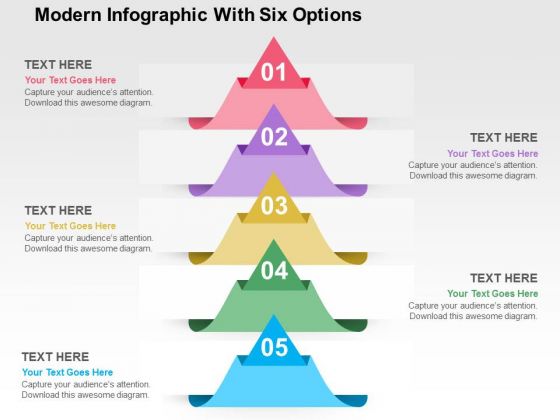 Modern Infographic With Six Options PowerPoint Template Modern Infographic With Six Options PowerPoint Template