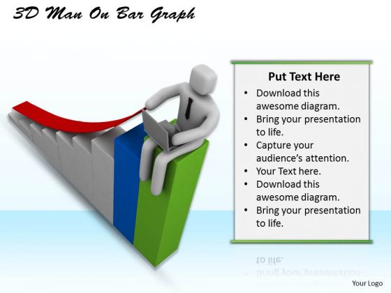 Modern Marketing Concepts 3d Man Bar Graph Business Statement Modern Marketing Concepts 3d Man Bar Graph Business Statement