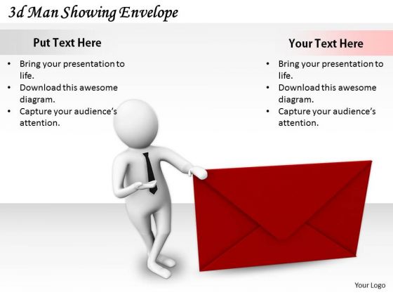 Modern Marketing Concepts 3d Man Showing Envelope Basic Business Modern Marketing Concepts 3d Man Showing Envelope Basic Business