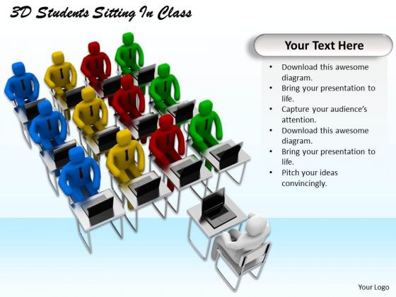 Modern Marketing Concepts 3d Students Sitting Class Business Modern Marketing Concepts 3d Students Sitting Class Business