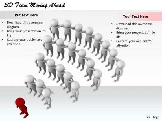 Modern Marketing Concepts 3d Team Moving Ahead Characters Modern Marketing Concepts 3d Team Moving Ahead Characters