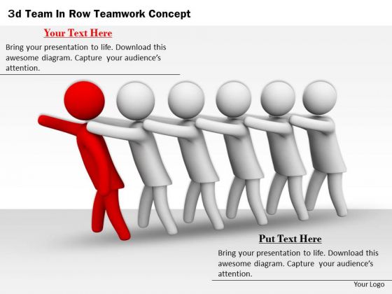 Modern Marketing Concepts 3d Team Row Teamwork Characters Modern Marketing Concepts 3d Team Row Teamwork Characters