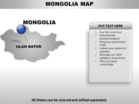 Monglia Country PowerPoint Maps Monglia Country PowerPoint Maps