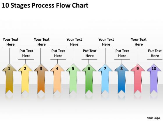 Moving Arrows PowerPoint 10 Stages Process Flow Chart Templates Moving Arrows PowerPoint 10 Stages Process Flow Chart Templates