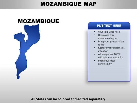 Mozambiqe PowerPoint Maps