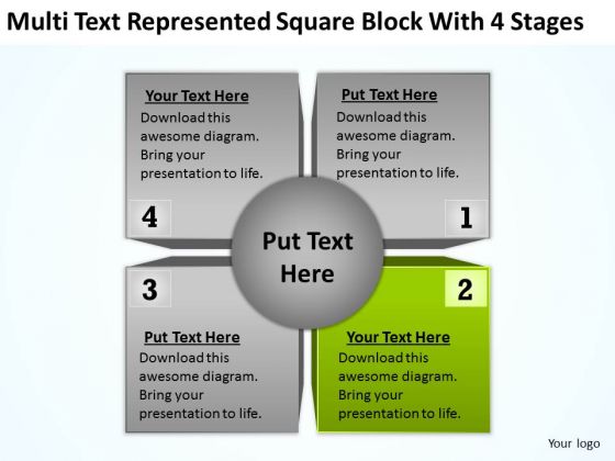 Multi Text Represented Square Block With 4 Stages Ppt Business Plan Maker PowerPoint Templates Multi Text Represented Square Block With 4 Stages Ppt Business Plan Maker PowerPoint Templates