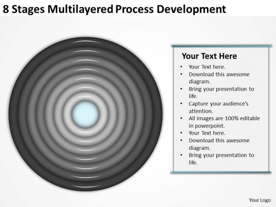Multilayered Process Development Construction Business Plan Template PowerPoint Templates