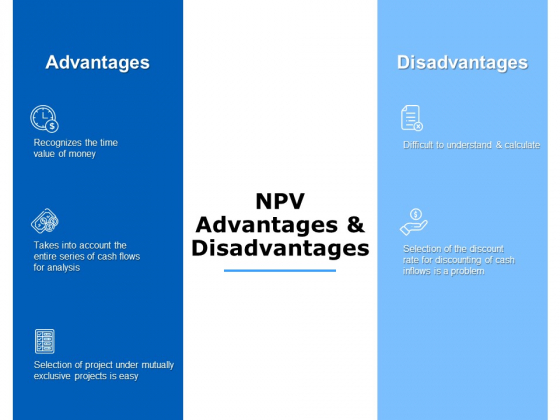 npv advantages and disadvantages ppt powerpoint presentation styles background images