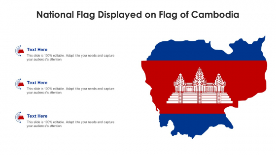 National Flag Displayed On Flag Of Cambodia Slides PDF