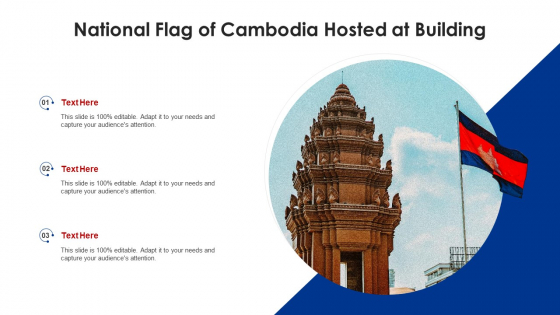 National Flag Of Cambodia Hosted At Building Mockup PDF