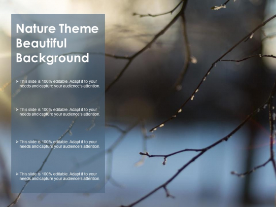 Nature Theme Beautiful Background Ppt PowerPoint Presentation Infographic Template Graphics