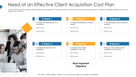 Need Of An Effective Client Acquisition Cost Plan Professional PDF Need Of An Effective Client Acquisition Cost Plan Professional PDF