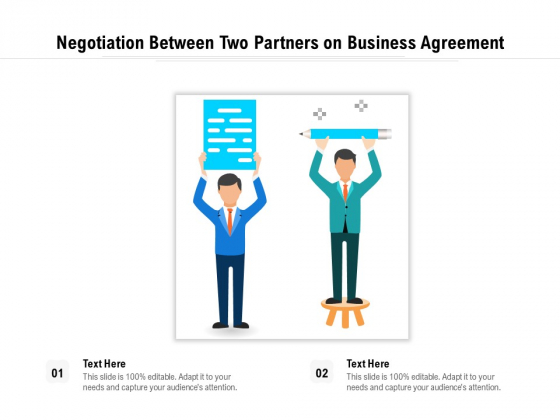 Negotiation Between Two Partners On Business Agreement Ppt PowerPoint 