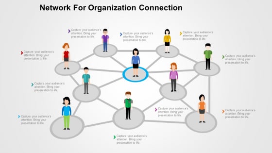 Network For Organization Connection Powerpoint Templates