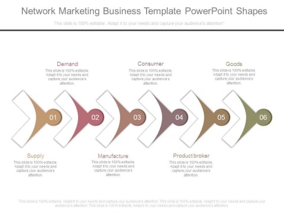 Network Marketing Business Template Powerpoint Shapes