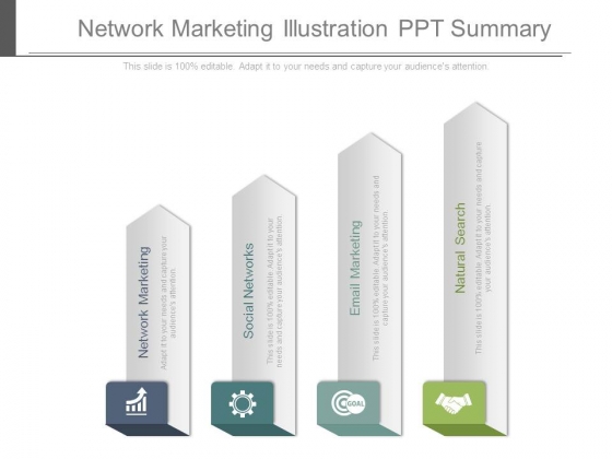 Network Marketing Illustration Ppt Summary