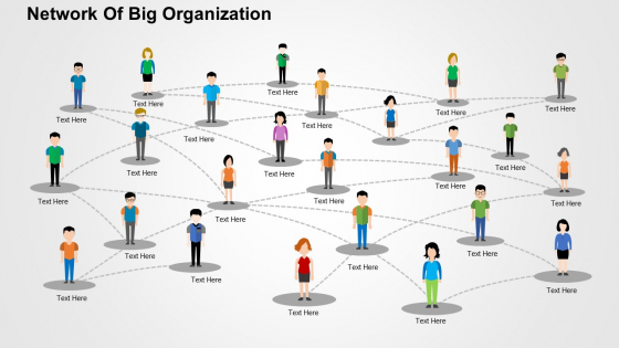 Network Of Big Organization Powerpoint Templates