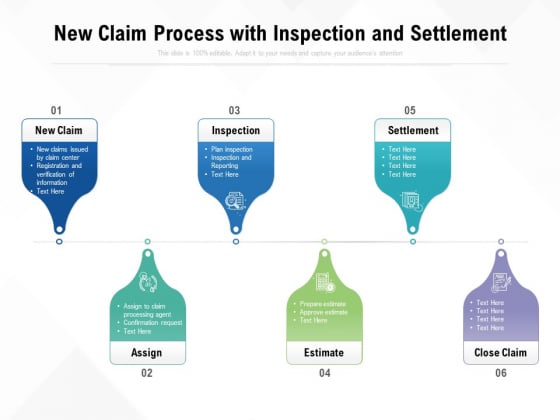 New Claim Process With Inspection And Settlement Ppt PowerPoint Presentation Portfolio Slide New Claim Process With Inspection And Settlement Ppt PowerPoint Presentation Portfolio Slide