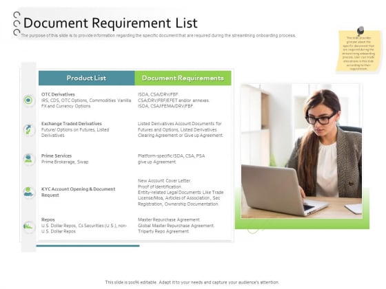 New Client Onboarding Automation Document Requirement List Demonstration PDF New Client Onboarding Automation Document Requirement List Demonstration PDF