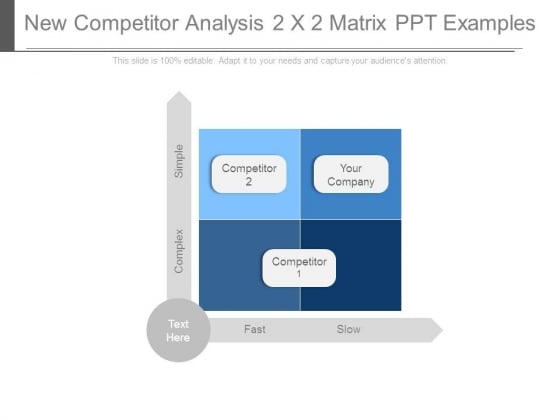 New Competitor Analysis 2 X 2 Matrix Ppt Examples New Competitor Analysis 2 X 2 Matrix Ppt Examples