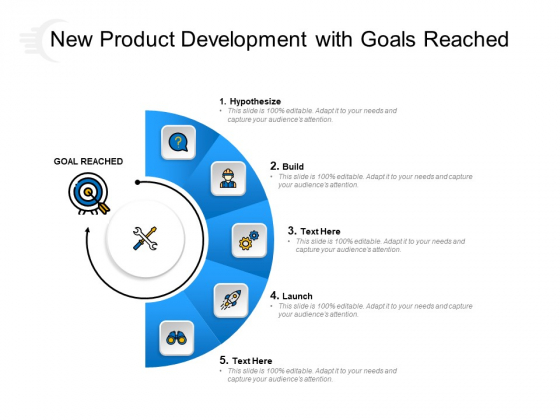 New Product Development With Goals Reached Ppt PowerPoint Presentation Inspiration Visual Aids PDF New Product Development With Goals Reached Ppt PowerPoint Presentation Inspiration Visual Aids PDF