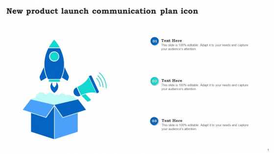New Product Launch Communication Plan Icon Themes PDF