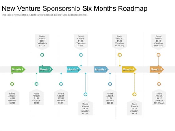 New Venture Sponsorship Six Months Roadmap Graphics New Venture Sponsorship Six Months Roadmap Graphics